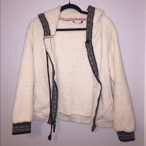 American eagle fuzzy sheep fur jacket